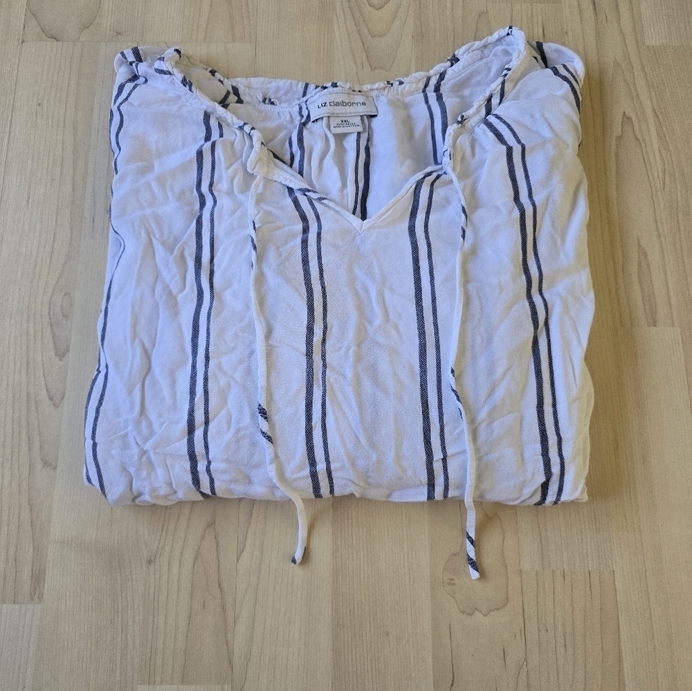 Liz Claiborne 3/4 Sleeve Top Size XXL